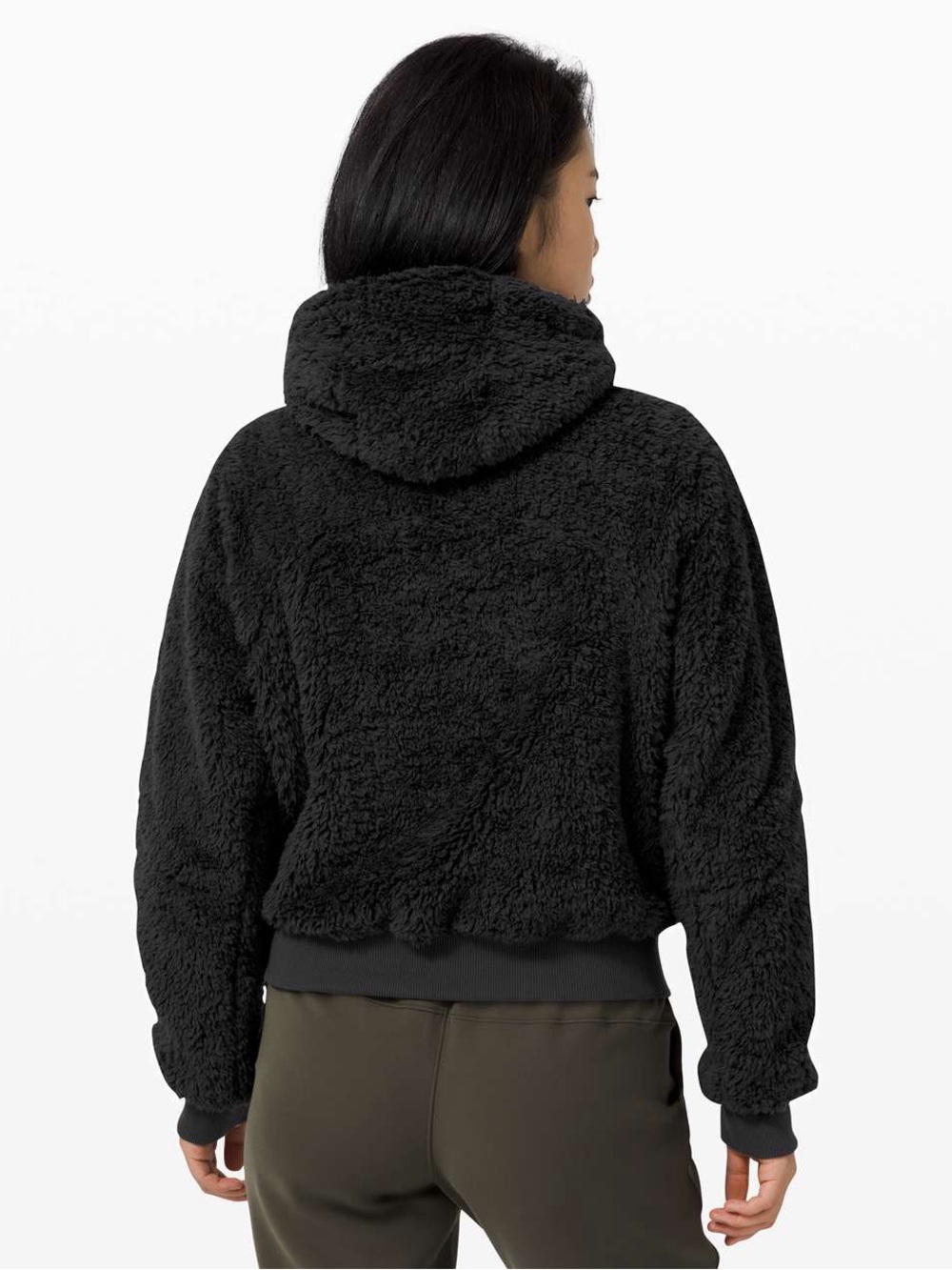 LULULEMON Oh So Sherpa Black Half Zip Hoodie - Picture 4 of 15